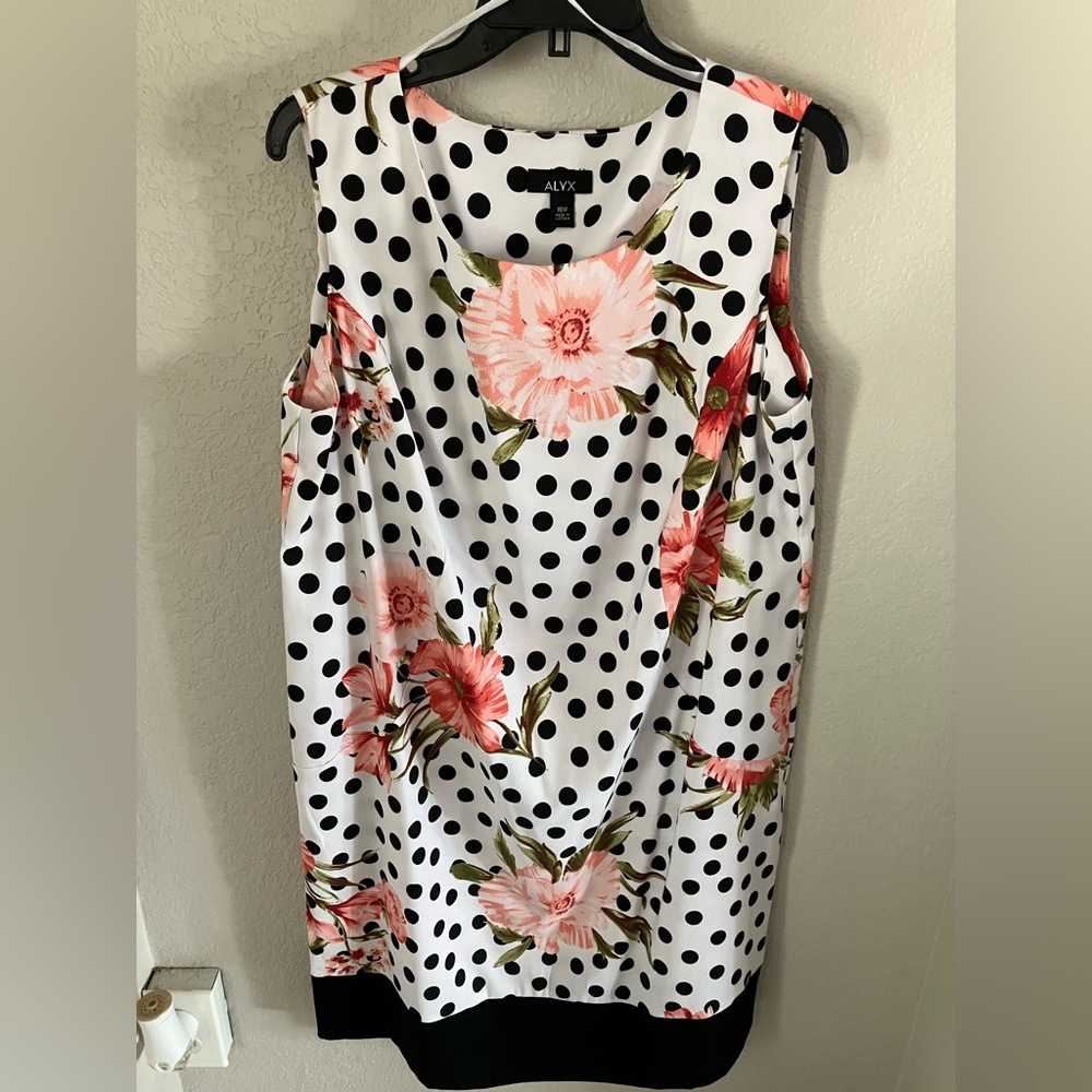 Alyx Black and White Polka Dot Dress